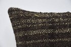 Throw Kilim Pillow  14 x14  Brown Cushion Cover  Ethnical Kilim Rug Pillow