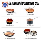 Ceramic Cookware Set Nonstick 12 Piece Pfoa Pfos Free Gotham Steel Pots Pans