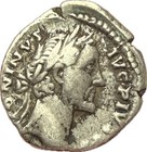 Antoninus Pius Ar Ancient Silver Denarius Coin  Rome Mint  Temple 