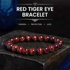 Natural Red Tiger Eye Handmade Beads Stretch Women Men Healing Balance Bracelet