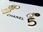 Chanel Vip Holiday Charm Set Of 2 Novelty Rare Brand New No 5 Bottl  With Pouch