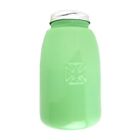Jadeite Green Depression Style Glass Mason Jar Vintage Style Canister 5 5  Tall