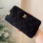Chanel Makeup Vip Gift Quilted Cosmetic Pouch With Box Brand New In Box
