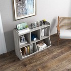Kids Toy Storage Organizer Bookshelf 3-tier Wooden 5-section Book Rack Cabinet