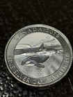 2019 Silver Canada  10 Orca Whale 2 Oz 9999 Circulated Coin