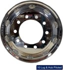 Truck Wheel Mirror Polished Aluminum Wheel Size 22 5x8 25 Free Shipping