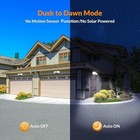 2 Pack Led Security Light Dusk To Dawn Outdoor Flood Light Fixture Black 3000lm