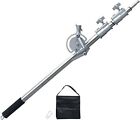 Photography C Stand 3 08-7 58ft Boom Arm Studio Heavy Duty Stainless Steel Stand
