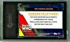 2016 Topps Doctor Who Timeless The Fourth Doctor Tardis Medallion Sgc 9 5  150