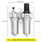 1 2  Npt Air Compressor Filter Regulator Oil Water Separator Trap Gauge Sfr400