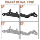 Motorcycle Brake Pedal Foot Lever Replacement For Kawasaki Klx250 2009 Black