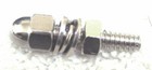 License Plate Bolt 4  Mini Hex Cap Chrome Plated Metal For Peterbilt Kenworth Fl