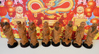 Chinese Eight Immortals Carved Boxwood Set     Republic Period     Rare   Exquisite