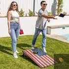 Gosports Classic Outdoor Cornhole Game Set 8 Bean Bags 4  X 2  American Flag