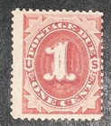 Travelstamps 1891 Us Stamps Scott  j22-1cent Postage Due Mint Og Mnh Gum Crease