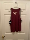 Nwt Virginia Tech Hokies Women s The Nike Tee Dri-fit Maroon Grey Tank Top Xl