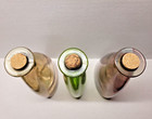 Art Glass Bottles Vases Set Of 3