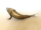 Antique Large 14 Inches German Articulated Very Flexible Silver Plating Fish
