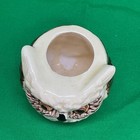 Ceramic Owl Toothpick Holder Made In Japan 2in Tall Hand Painted And Glazed