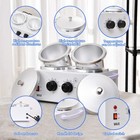 Waoypgz Waxing Kit Portable Wax Warmer Machine Double Pots