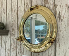  11   Brass Nautical Porthole Mirror     Maritime Ship Window Wall Decor For Home 