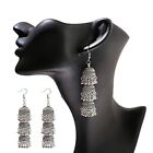 Boho 925 Sterling Silver Vintage Style Tibetan Tibet Dangle Drop Hook Earrings
