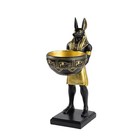 10  Resin Anubis Statue With Bowl - Egyptian God Figurine  Home Decor  Unique Gi