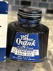 Parker Vintage Quink Bottled Ink-permanent Royal Blue-2oz--metal Cap-full - Nos