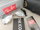Ray-ban Rb3025 Aviator Sunglasses Silver Frame Silver Lens