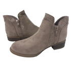 So Youth Girl s Alexaa Zip Up Fashion Bow Ankle Boots Taupe Size 4 139d