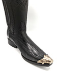 Western Cowboy Boot Tips Pair - Silver Engraved Flat Tips Clr Oxidized Gun Metal