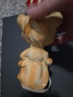 Vintage Lion Figurine - With Sewing Pin Cushion Scissors Holder   Tape   