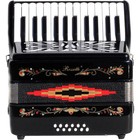 Rossetti 2512 25key Piano Accordion  Black 197881485412 Rf