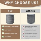 5mm Solid Polyester Rope - 20 Yards Braided Cord For Lanyards  2-white