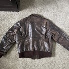 Vintage Excelled Leather A-2 Flight Bomber Pilot Jacket  Fleece Lined  Size 42