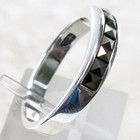 Impressive  Marcasite 925 Sterling Silver Eternity Ring Size 5-10