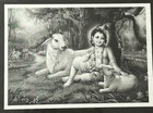 Hindu God Krishna Spirituality Peace Prosperity Love Acceptance 11x14 Framed B w