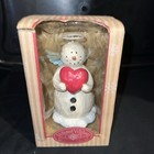 6 1 2  Winter Wishes  big Love christmas Snowman Decoration Hand Painted