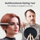 Kipozi Pro Mini Travel Titanium Flat Iron Hair Straightener For Long Short Hair