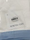 New Serena   Lily Border Frame Sateen Euro Pillow Sham-hydrangea Blue