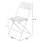  4-10 Pack  Plastic Folding Stackable Chairs Seat Office Home Wedding Party