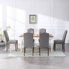Stylish Upholstered Parsons Dining Chair With Silver Nailhead Trim And Sturdy   