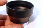 52mm Rubber Lens Hood Shade For Wide Angle And Telephoto 28mm Collapsible