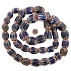 Rare Antique Venetian Seven-layer Chevron Beads     Museum-grade Collector Strand