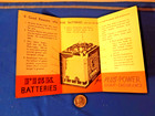 Fisk Batteries - Vintage Advertising Brouchure - Fisk Tires