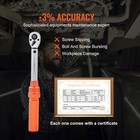 Torque Wrench Adjustable Torque Wrench 1 4  Drive 20-200in lb 2 3-23nm