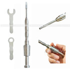 12pcs Dental Gbr Tack Pins Membrane Fixation Screws Tac Handle Catcher Kit Usa