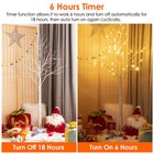 4 6ft Lighted Birch Twig Tree 400led Warm White Light Home Club Christmas Decor