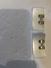 White Vintage Lucite Shoe Clips