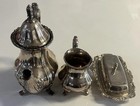 Towle Silverplate Water Pitcher Butter Dish And Tea Pot
